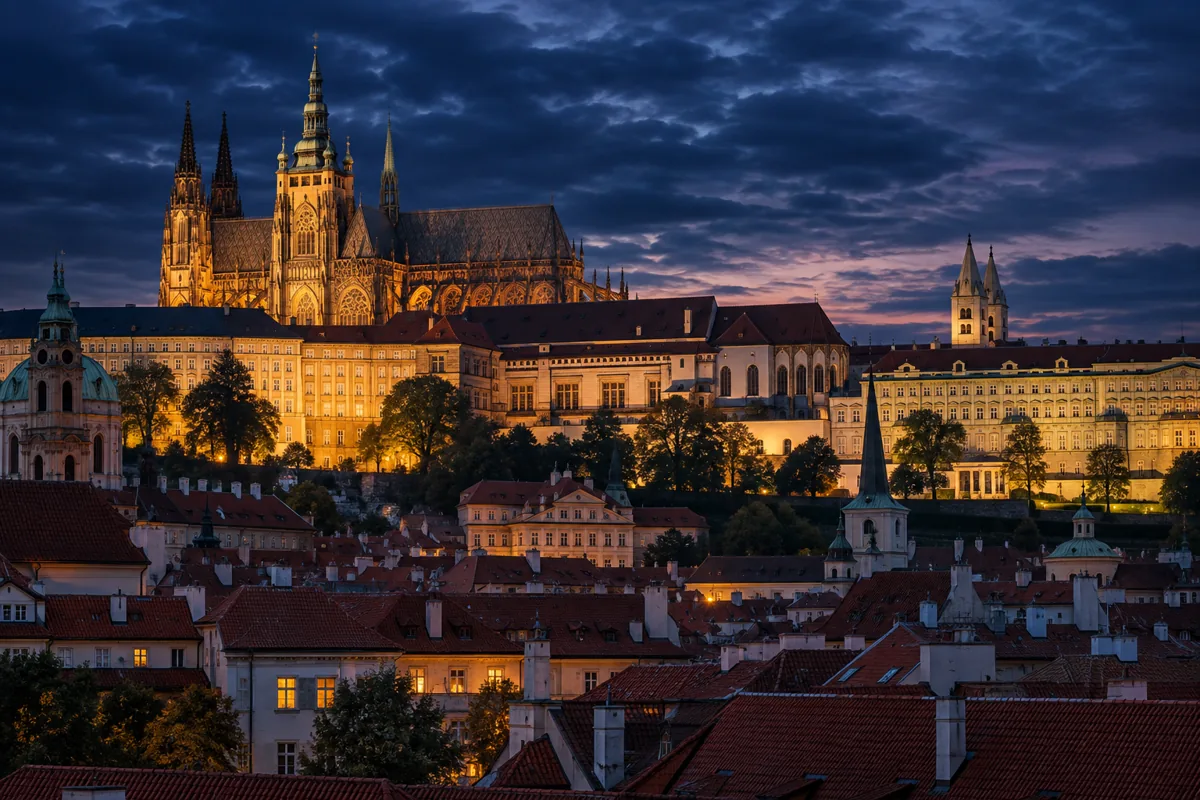 Hradčany a katedrála nad Prahou